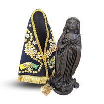 Imagem Da Nossa Senhora De Aparecida Com Manto E Coroa 30cm