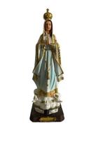 Imagem Da Nossa Senhora De Fátima Santa Em Resina 30,5 Cm