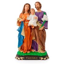 Imagem da Sagrada Família de Borracha Inquebrável 30 cm Imagem Católica Estatueta