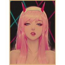 Imagem de arte de parede de pôster Darlings In The Franxxs Anime H Imagem de arte de parede de pôster Darlings In The Franxxs Anime H