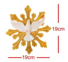 Imagem De Divino Espírito Santo Feito em Resina p Pendurar - MultiA Imagem De Divino Espírito Santo Feito em Resina p Pendurar - MultiA