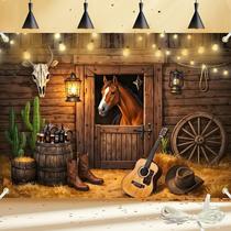 Imagem de fundo fotográfica Duoduobuy Western 2,1x1,5 m Cowboy Wild West