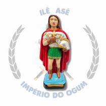 Imagem de gesso umbanda 20cm - ogum 7 ondas