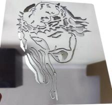 Imagem de Jesus Cristo - Em aço inoxidável - Quadro decorativo - 24,5cm