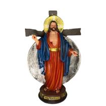 Imagem de jesus das santas chagas 12,5cm resina importada