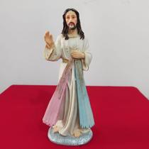 Imagem de Jesus Misericordioso de Resina - 20 cm