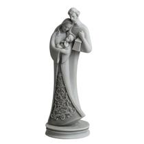 Imagem de Mármore Sagrada Família Estilizada 33 cm - Lampião Imagem de Mármore Sagrada Família Estilizada 33 cm - Lampião