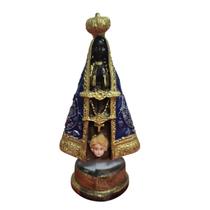 Imagem de Nossa Senhora Aparecida de Resina - 9 cm Imagem de Nossa Senhora Aparecida de Resina - 9 cm
