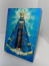 Imagem de nossa senhora aparecida ícone em madeira Imagem de nossa senhora aparecida ícone em madeira