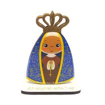 Imagem De Nossa Senhora Aparecida Mdf Resina Lembrança 13cm - Divinário