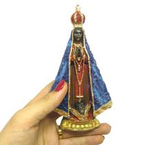 Imagem de Nossa Senhora Aparecida Tinta Óleo Delicada 15cm - Divinário