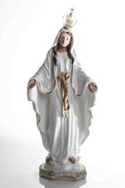 Imagem de Nossa Senhora das Graças 40 cm Perolizada com Coroa Vazada