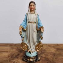 Imagem de Nossa Senhora das Graças da Medalha Milagrosa em Resina 20 cm Imagem de Nossa Senhora das Graças da Medalha Milagrosa em Resina 20 cm