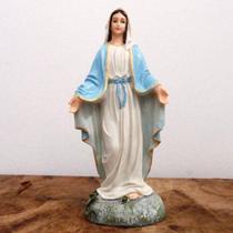 Imagem de Nossa Senhora das Graças em Resina Modelo sem Medalha - 20 cm - Lojinha Uai