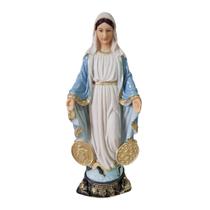 Imagem de Nossa Senhora das Graças Nossa Senhora da Medalha Milagrosa de Resina 20 cm Imagem de Nossa Senhora das Graças Nossa Senhora da Medalha Milagrosa de Resina 20 cm