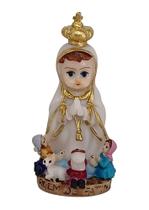 Imagem de Nossa Senhora de Fátima com Pastores Criança Baby Infantil 8cm em resina Imagem de Nossa Senhora de Fátima com Pastores Criança Baby Infantil 8cm em resina