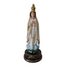 Imagem de Nossa Senhora de Fátima de Resina - 9 cm Imagem de Nossa Senhora de Fátima de Resina - 9 cm