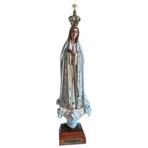 Imagem de Nossa Senhora de Fátima Resina Importada de Portugal 20cm