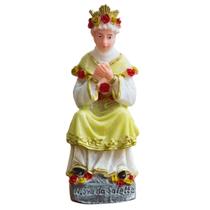 Imagem de Nossa Senhora de La Salete sentada de Resina 9 cm Imagem Católica Pequena Decoração