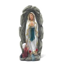 Imagem De Nossa Senhora De Lourdes Com Santa Bernadete Na Gruta Resina 14Cm - FORNECEDOR 8