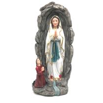 Imagem De Nossa Senhora De Lourdes Com Santa Bernadete Na Gruta Resina 30 Cm - FORNECEDOR 8