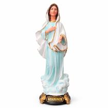Imagem de Nossa Senhora de Medjugorje Rainha da Paz de Borracha Inquebrável 33 cm