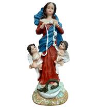 Imagem de Nossa Senhora Desatadora dos Nós em Resina 20 cm Imagem Católica Estatueta Decoração Imagem de Nossa Senhora Desatadora dos Nós em Resina 20 cm Imagem Católica Estatueta Decoração