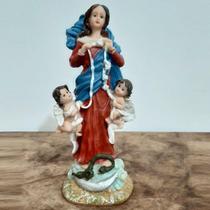 Imagem de Nossa Senhora Desatadora dos Nós em Resina - 20 cm Imagem de Nossa Senhora Desatadora dos Nós em Resina - 20 cm