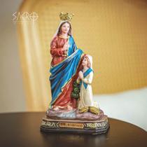 Imagem de Nossa Senhora do Caravaggio resina 20cm importada - Sacro