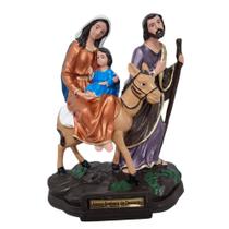 Imagem de Nossa Senhora do Desterro Sagrada Família de Borracha Inquebrável 21 cm Imagem Católica