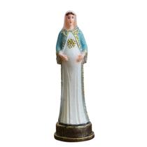 Imagem de Nossa Senhora do Ó em Resina Nossa Senhora Grávida 9 cm Pequena Mini Imagem Católica