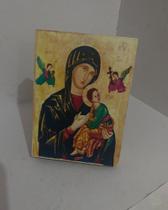 Imagem de nossa senhora do perpétuo socorro - ícone em madeira