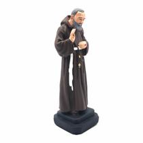 Imagem de Padre Pio Sem Luvas Gesso 20 cm - Armazém Católico