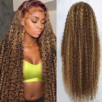 Imagem de peruca Highlight Ombre Lace Front 13x6 HD Honey Blonde Imagem de peruca Highlight Ombre Lace Front 13x6 HD Honey Blonde