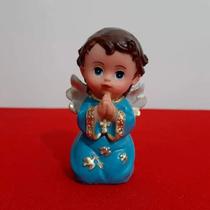 Imagem de Resina Anjo da Guarda Menino Ajoelhado Rezando de Resina - 8cm