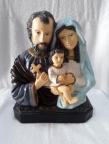 Imagem De Sagrada Família (busto) 25 Cm - Artesanato Perola