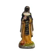 Imagem de Santa Efigênia de Resina 15 cm Imagem Católica Estatueta Decoração