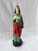 Imagem De Santa Luzia 28 Cm - Artesanato Perola