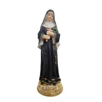 Imagem de Santa Rita de Cássia de Resina 15 cm Imagem Católica Estatueta Decoração Imagem de Santa Rita de Cássia de Resina 15 cm Imagem Católica Estatueta Decoração