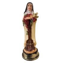 Imagem de Santa Terezinha de Resina - 9 cm Imagem de Santa Terezinha de Resina - 9 cm