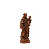 Imagem De Santo Antônio Cobre Em Resina 30 Cm