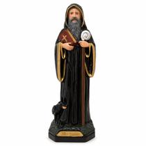 Imagem de São Bento em Gesso 30 cm Estátua Religiosa Imagem de São Bento em Gesso 30 cm Estátua Religiosa