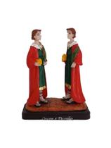 Imagem de São Cosme e Damião 11cm em Resina Imagem de São Cosme e Damião 11cm em Resina