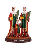 Imagem de São Cosme e Damião e Doum 14cm em Resina Imagem de São Cosme e Damião e Doum 14cm em Resina