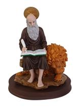 Imagem de São Jerônimo base redonda 17cm em Resina