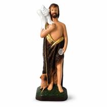 Imagem de São João Batista 30 cm em Gesso Decoração Religiosa Católica Imagem de São João Batista 30 cm em Gesso Decoração Religiosa Católica
