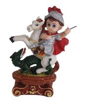 Imagem de São Jorge Criança Baby Infantil 15cm de resina Imagem de São Jorge Criança Baby Infantil 15cm de resina