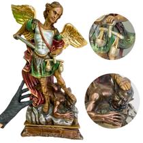 Imagem De São Miguel Arcanjo Grande Resina Santos Católicos Imagem De São Miguel Arcanjo Grande Resina Santos Católicos