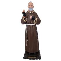 Imagem de São Padre Pio de Borracha Inquebrável - 20 cm Imagem de São Padre Pio de Borracha Inquebrável - 20 cm