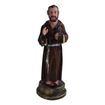 Imagem de São Padre Pio de Resina 9 cm Pequena Miniatura Imagem Católica Estatueta Decoração